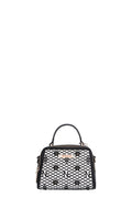 Nicole Lee USA Vegan Geometric Pattern Structured Handbag
