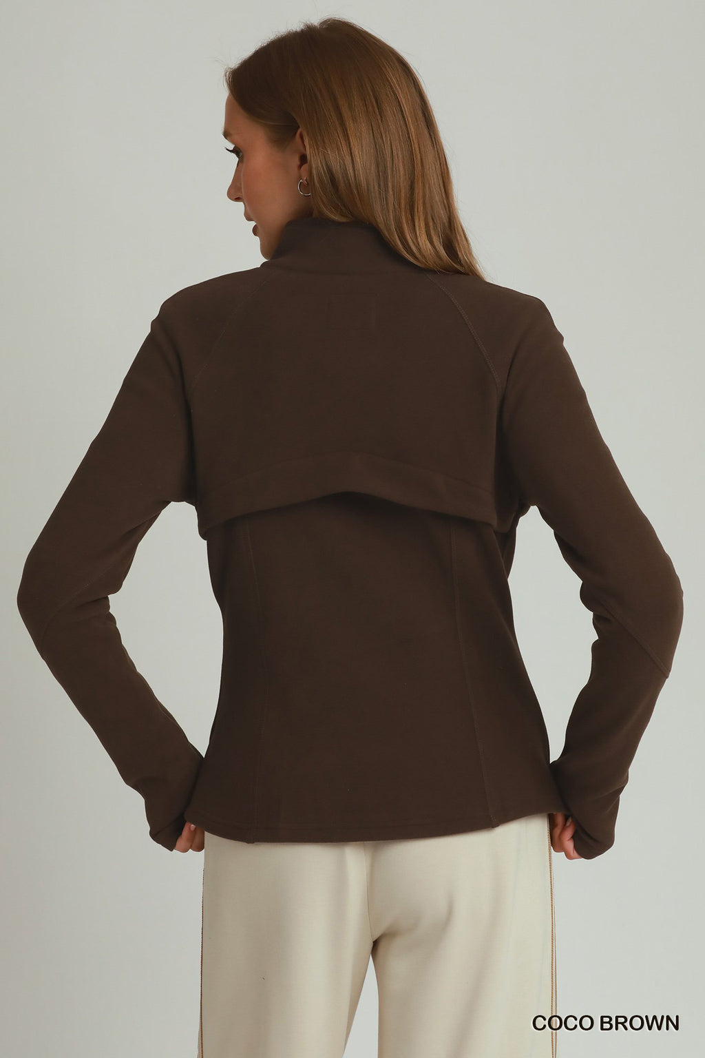 Umgee Soft Fleece Full Zip Jacket With Pockets