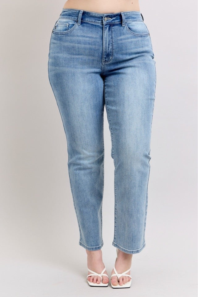 Judy Blue Plus Size High Waist Dad Jeans
