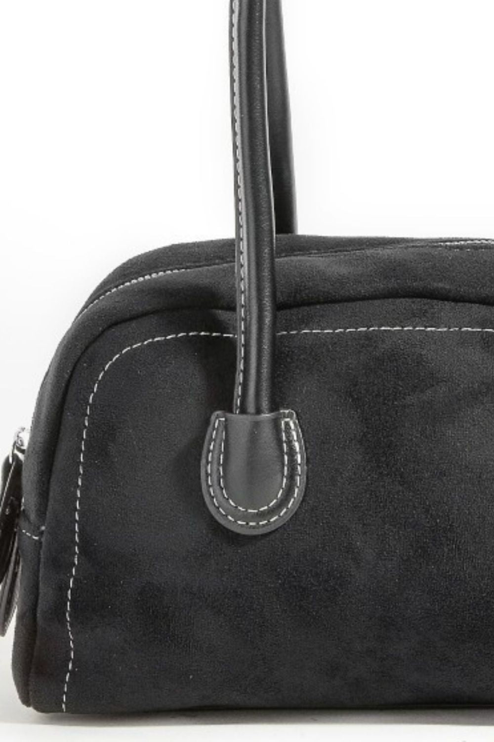 Fame Faux Suede Baguette Hand Bag