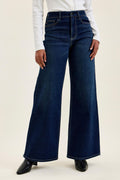 Judy Blue High-Waisted Wide-Leg Dark Wash Jeans
